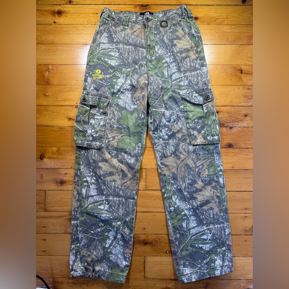 Mossy Oak Obsession Camo Men’s Pants 28/30 Adjustable Waist Wide Leg Hunting - Picture 1 of 7